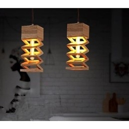 Lampade a sospensione Country Wood Bamboo
