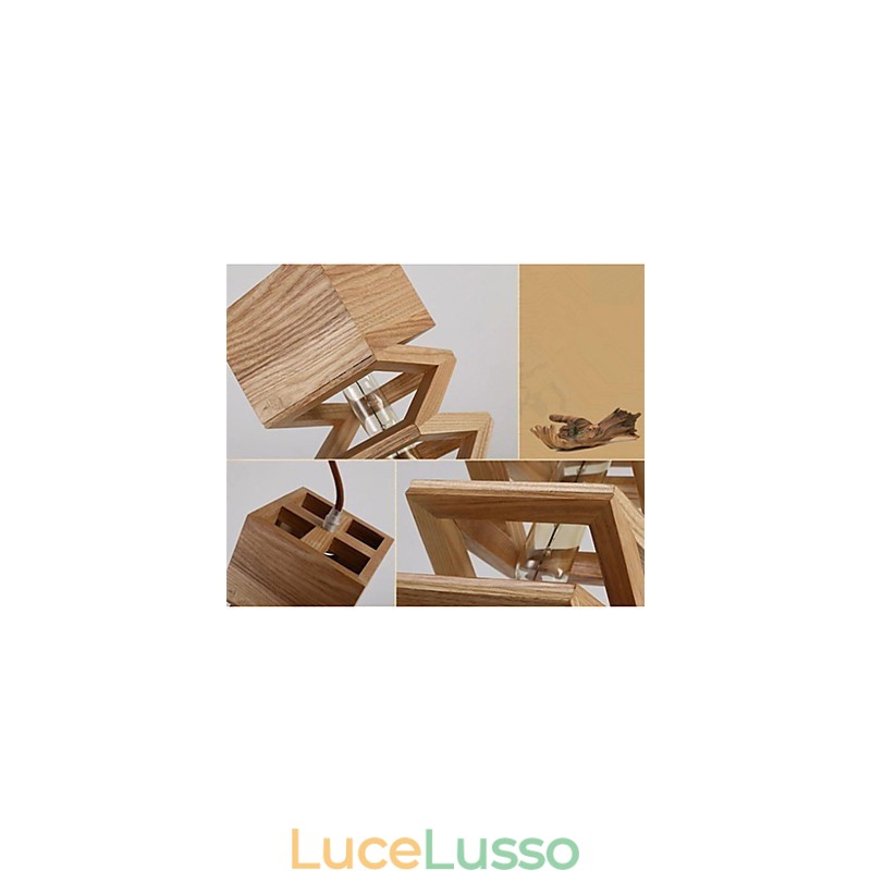 Lampade a sospensione Country Wood Bamboo
