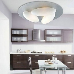 Lampada da soffitto minimalista ispirata alla natura con paralume a 3 uova