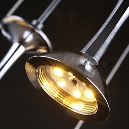 Lampada a sospensione moderna 7 luci lampadine integrate incluse luce scale