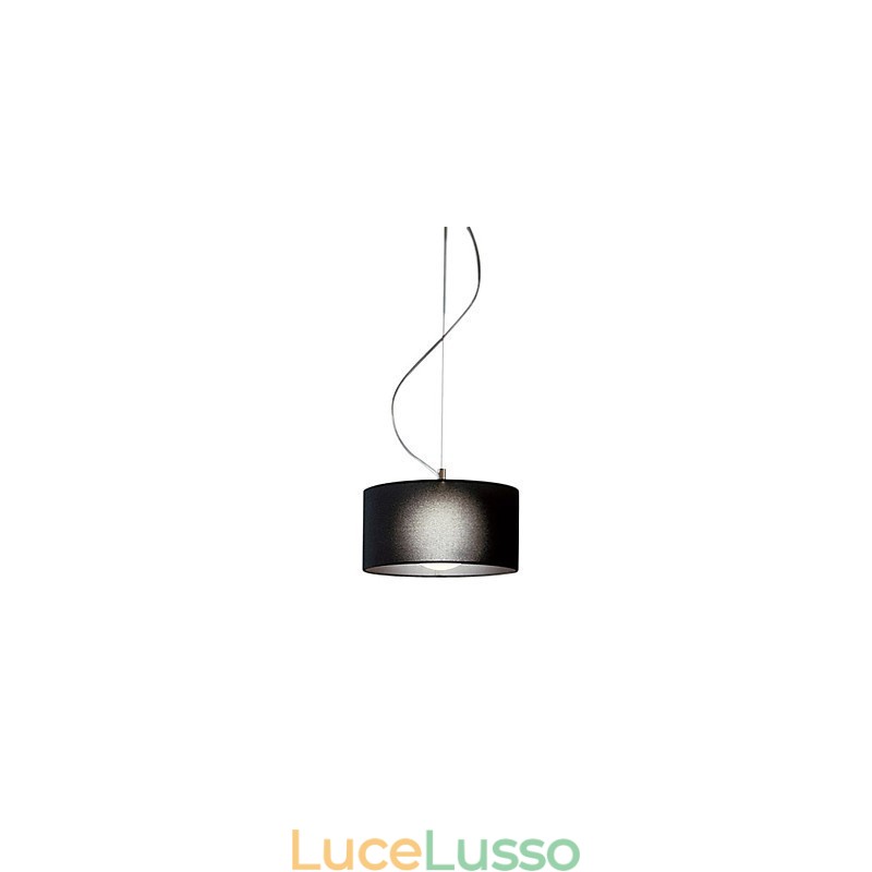 Lampada a sospensione con paralume nero