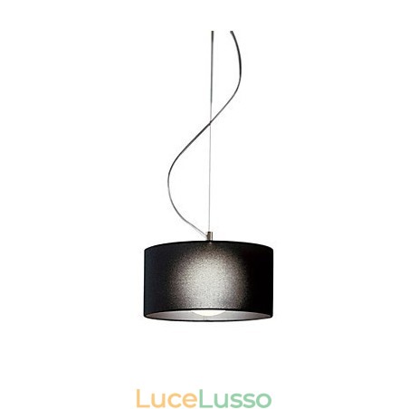 Lampada a sospensione con paralume nero Lampada a sospensione con paralume nero