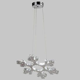 Lampadario tradizionale classico in metallo cromato