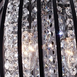 Lampada a sospensione moderna e contemporanea in stile mini in cristallo, elettroplaccata