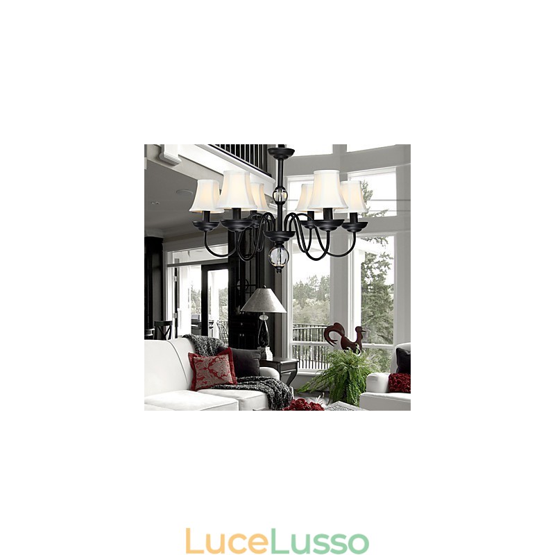 Lampadario moderno contemporaneo in metallo
