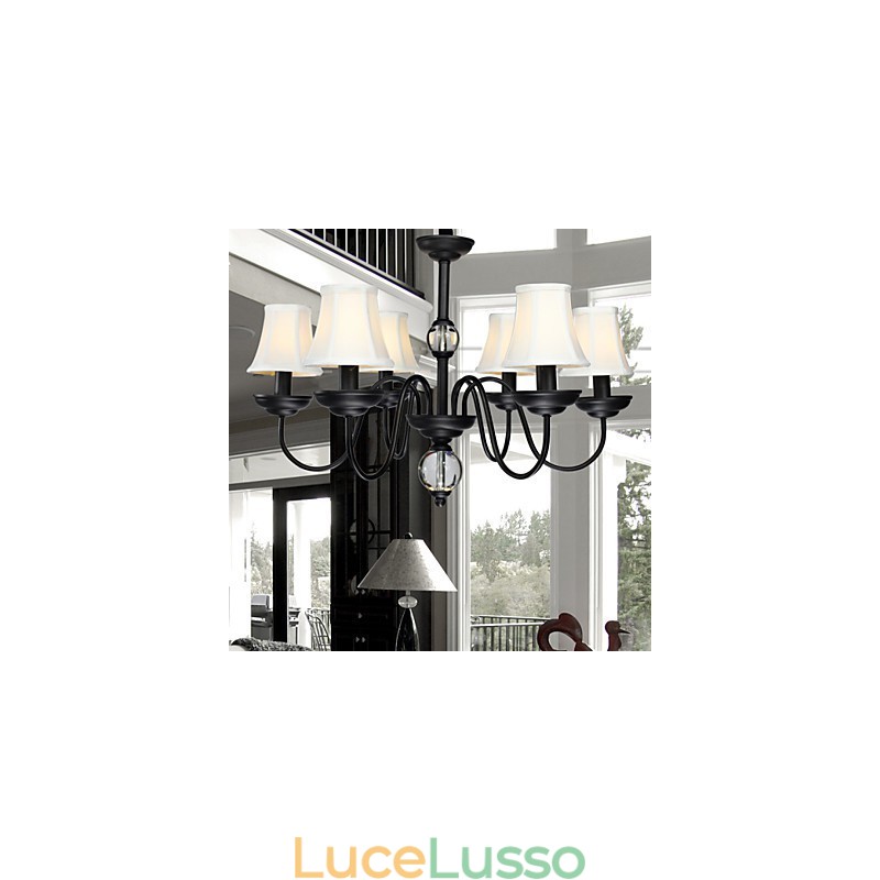 Lampadario moderno contemporaneo in metallo