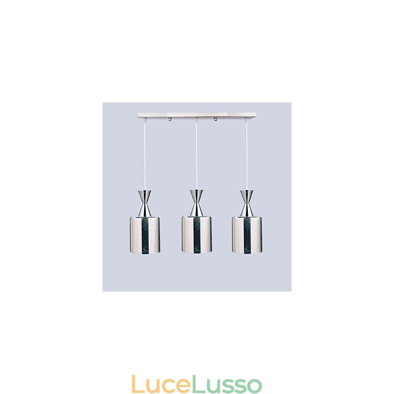 Lampada da sogno cromata con incisione laser 3 dritta