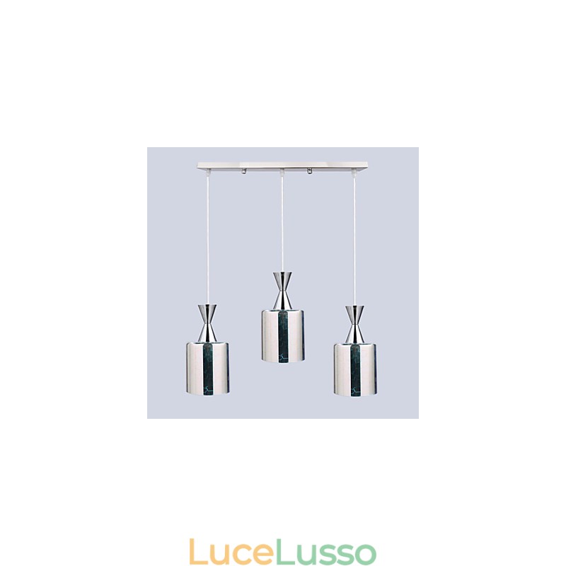 Lampada da sogno cromata con incisione laser 3 dritta