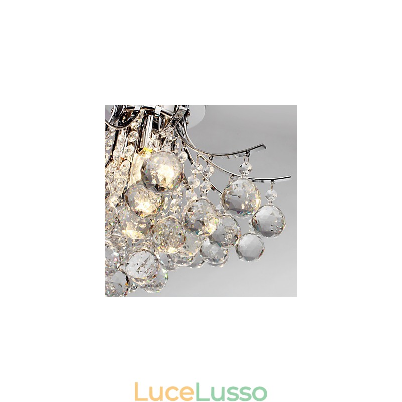 Lampadario moderno in cristallo 3 luci