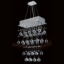 Lampadario moderno contemporaneo in cristallo mini stile elettroplaccato a filo