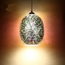 Semplice tavolo 3D in vetro creativo pendente