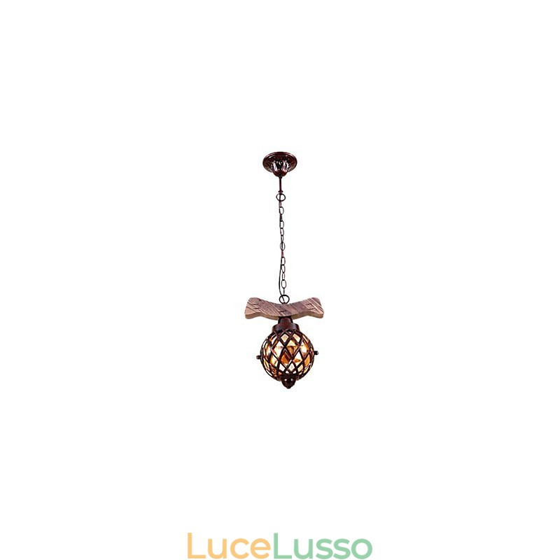 Lampadario a sospensione Mini Style Tradizionale Classico Country Globe