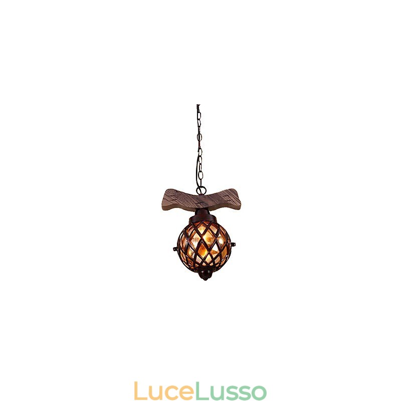 Lampadario a sospensione Mini Style Tradizionale Classico Country Globe