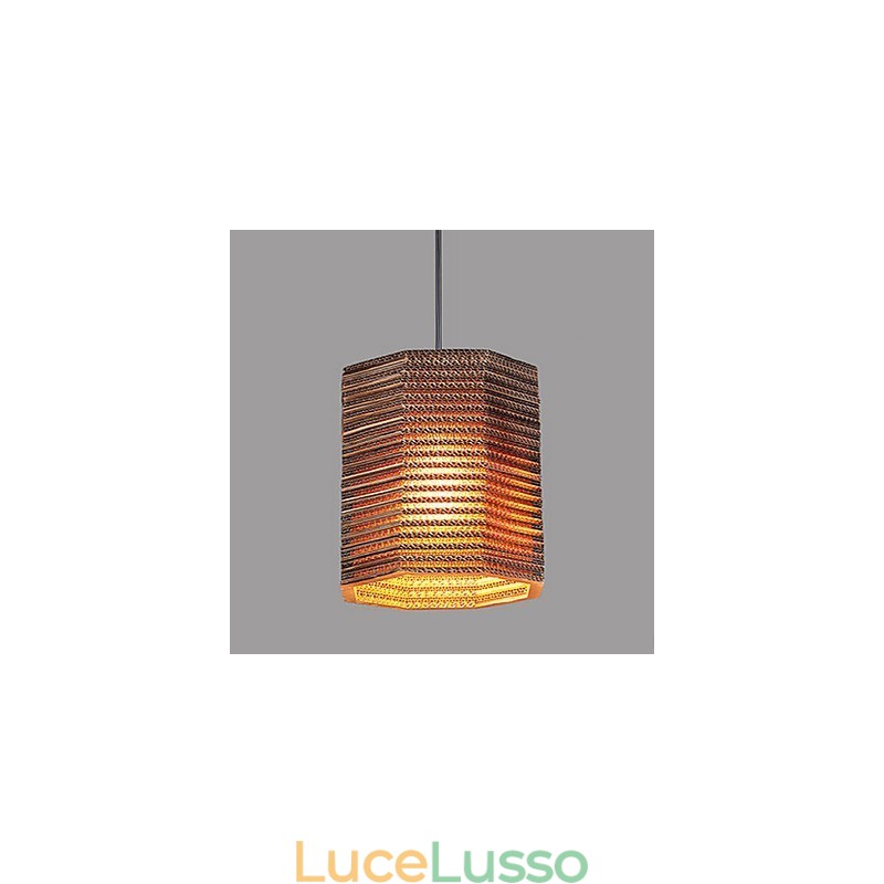 Lampada a sospensione 1 luce moderna in tessuto