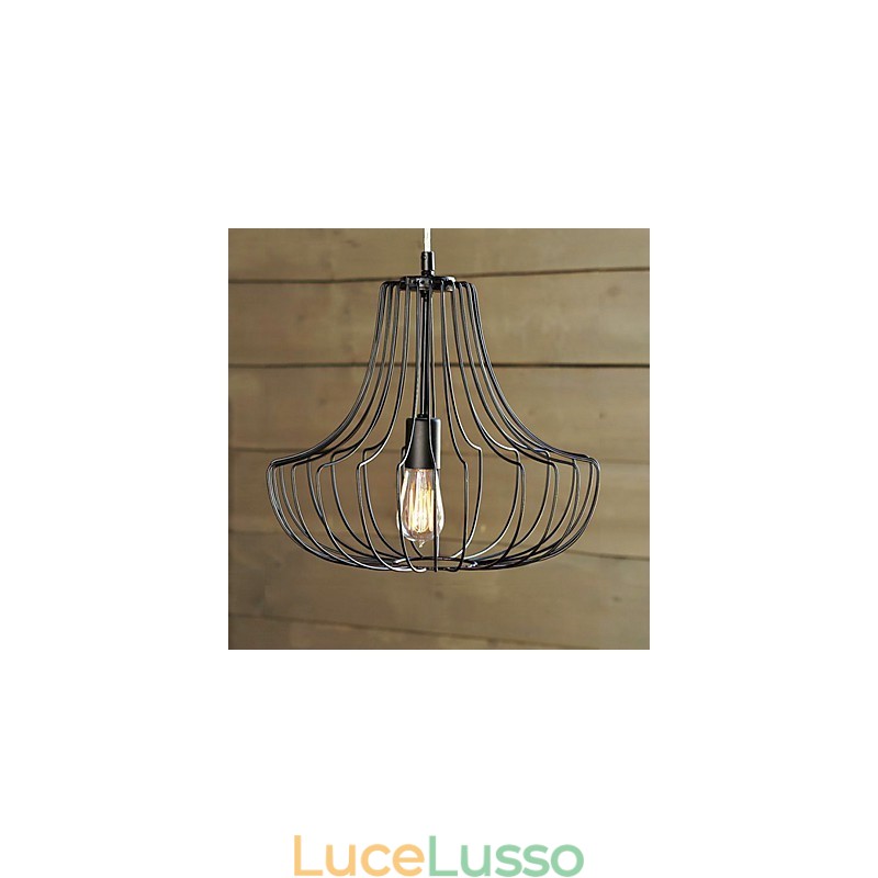 Lampada a sospensione artistica in ferro Coop Design