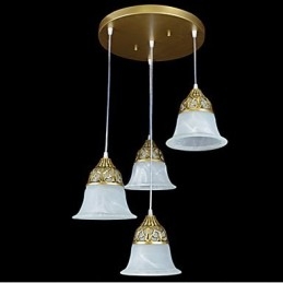 Lampada a sospensione in metallo bronzo retrò rustico classico tradizionale