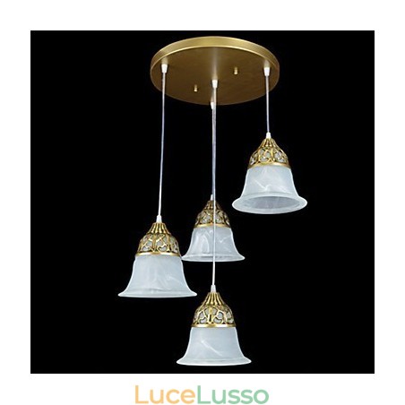Lampada a sospensione in metallo bronzo retrò rustico classico tradizionale Lampada a sospensione in metallo bronzo retrò rustico classico tradizionale