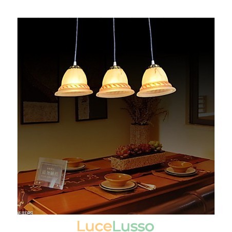 Pendente Tre Luci Bronzo Europeo Retro Classico Pendente Tre Luci Bronzo Europeo Retro Classico