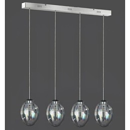 Lampada a sospensione moderna contemporanea tradizionale classica in metallo cromato