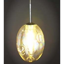 Lampada a sospensione moderna contemporanea tradizionale classica in metallo cromato