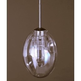 Lampada a sospensione moderna contemporanea tradizionale classica in metallo cromato