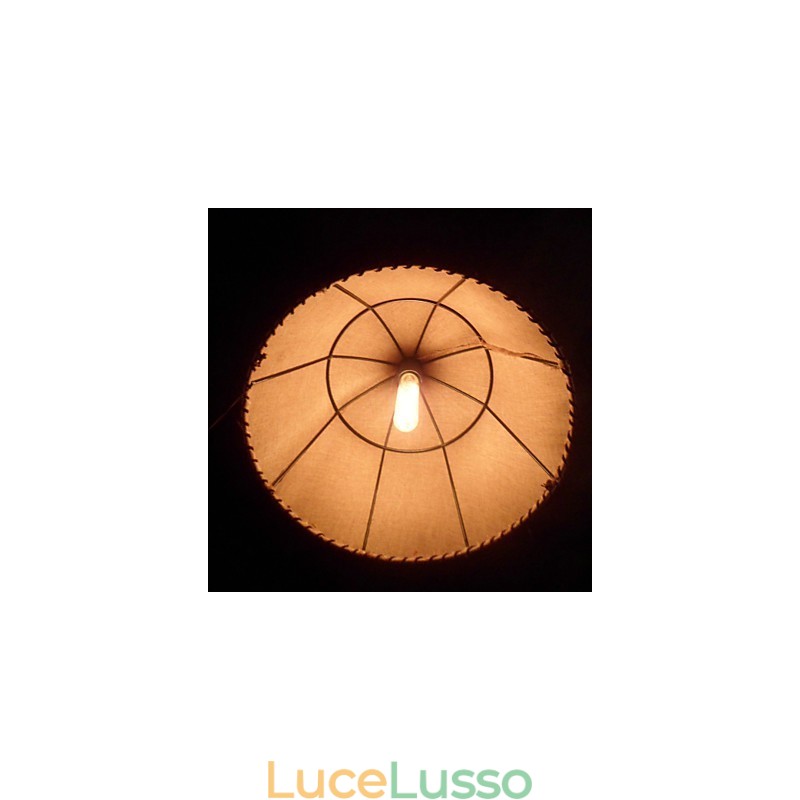 Lampada a sospensione retrò in stile nordamericano a 1 luce con paralume in tessuto