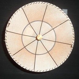 Lampada a sospensione retrò in stile nordamericano a 1 luce con paralume in tessuto
