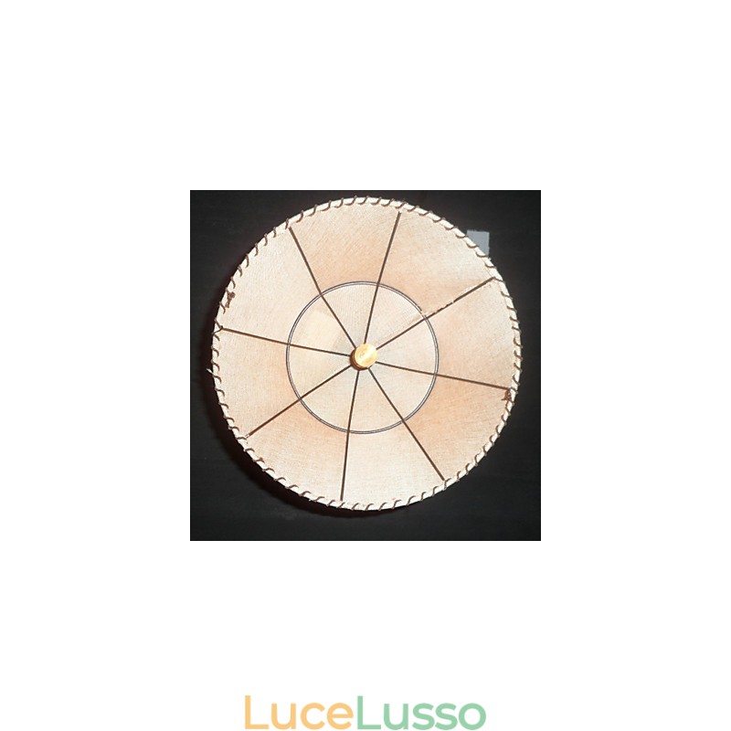 Lampada a sospensione retrò in stile nordamericano a 1 luce con paralume in tessuto