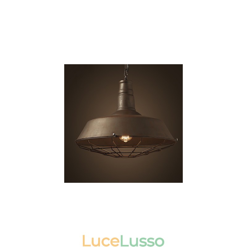Lampadario retrò in ferro americano nord europeo minimalista in ferro battuto