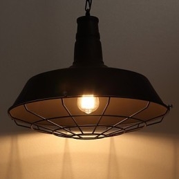 Lampadario retrò in ferro americano nord europeo minimalista in ferro battuto