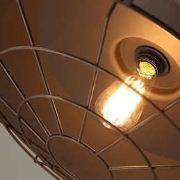 Lampadario retrò in ferro americano nord europeo minimalista in ferro battuto