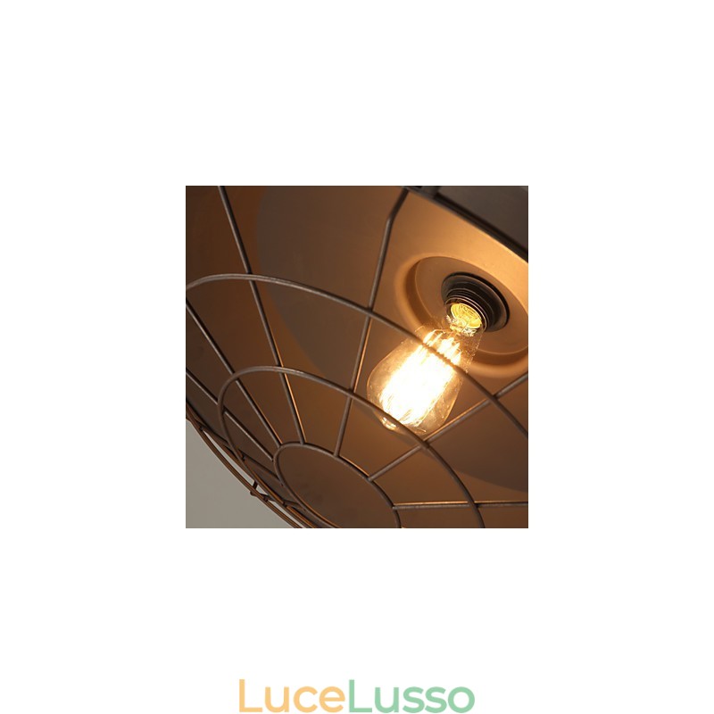 Lampadario retrò in ferro americano nord europeo minimalista in ferro battuto