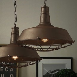 Lampadario retrò in ferro americano nord europeo minimalista in ferro battuto