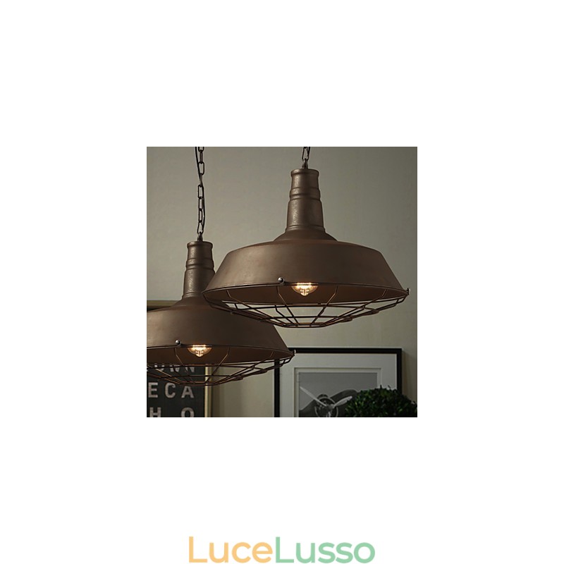 Lampadario retrò in ferro americano nord europeo minimalista in ferro battuto