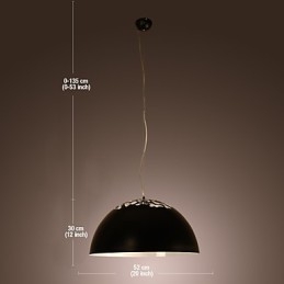 Lampada a sospensione moderna e contemporanea con dipinto a ciotola