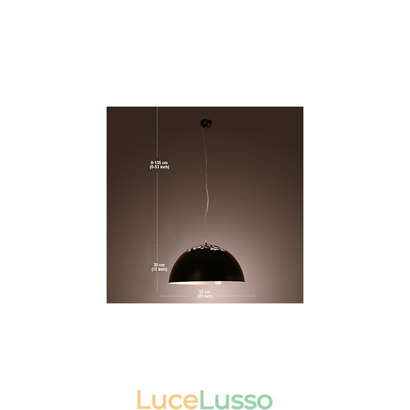 Lampada a sospensione moderna e contemporanea con dipinto a ciotola