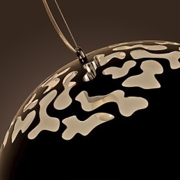 Lampada a sospensione moderna e contemporanea con dipinto a ciotola