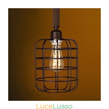 Lampada a sospensione in metallo con pittura in stile mini retrò Lampada a sospensione in metallo con pittura in stile mini retrò