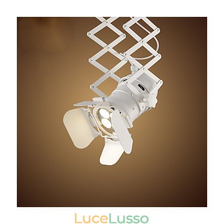 Lampada a sospensione in metallo con verniciatura in stile retrò Mini Garage