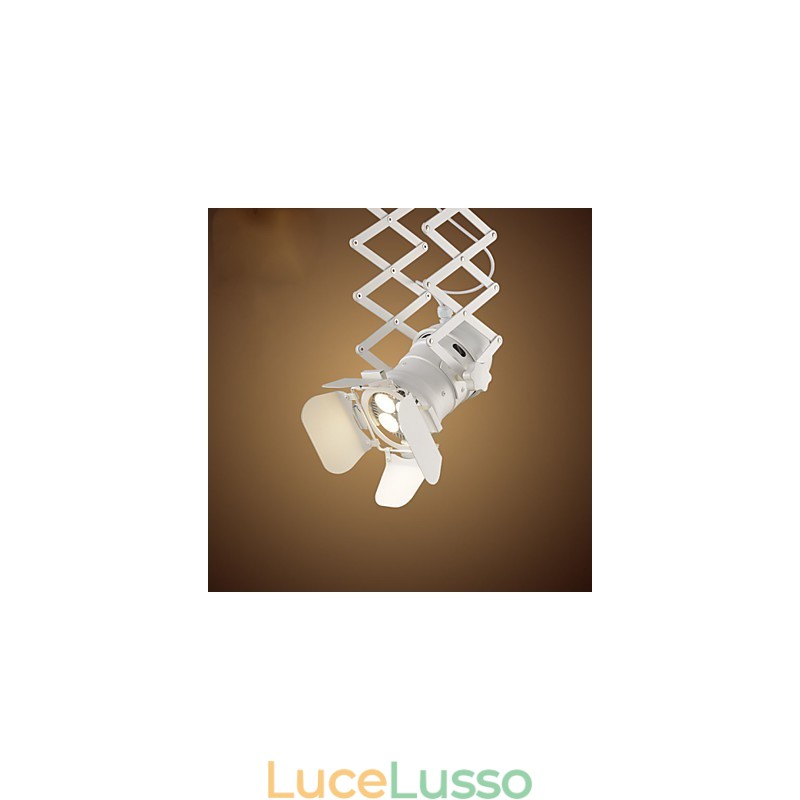 Lampada a sospensione in metallo con verniciatura in stile retrò Mini Garage