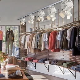 Lampada a sospensione in metallo con verniciatura in stile retrò Mini Garage