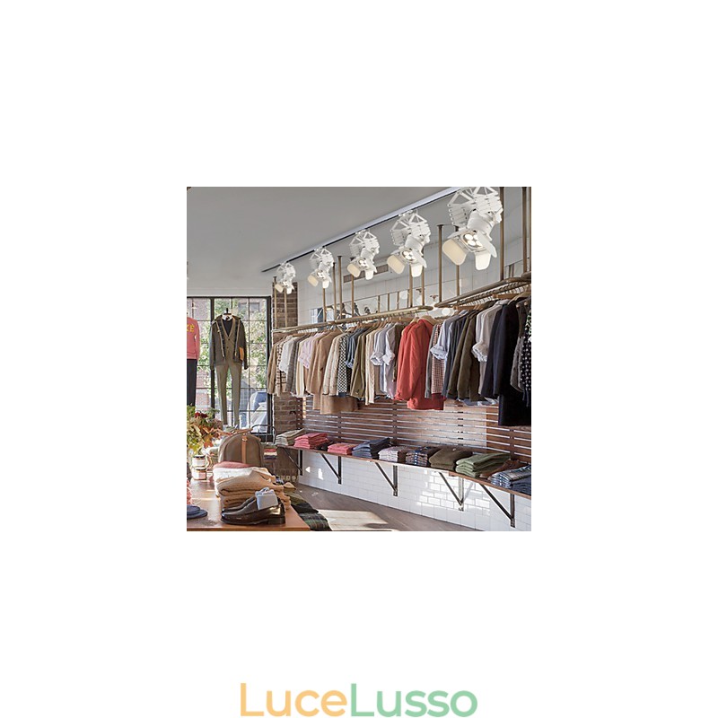 Lampada a sospensione in metallo con verniciatura in stile retrò Mini Garage