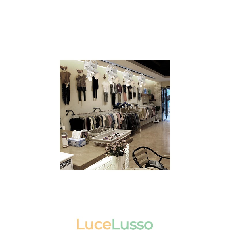 Lampada a sospensione in metallo con verniciatura in stile retrò Mini Garage