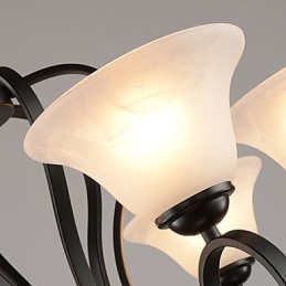 Lampadario retrò a 3 luci in metallo country