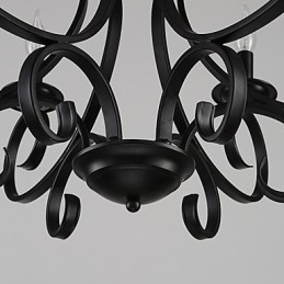 Lampadario retrò a 3 luci in metallo country