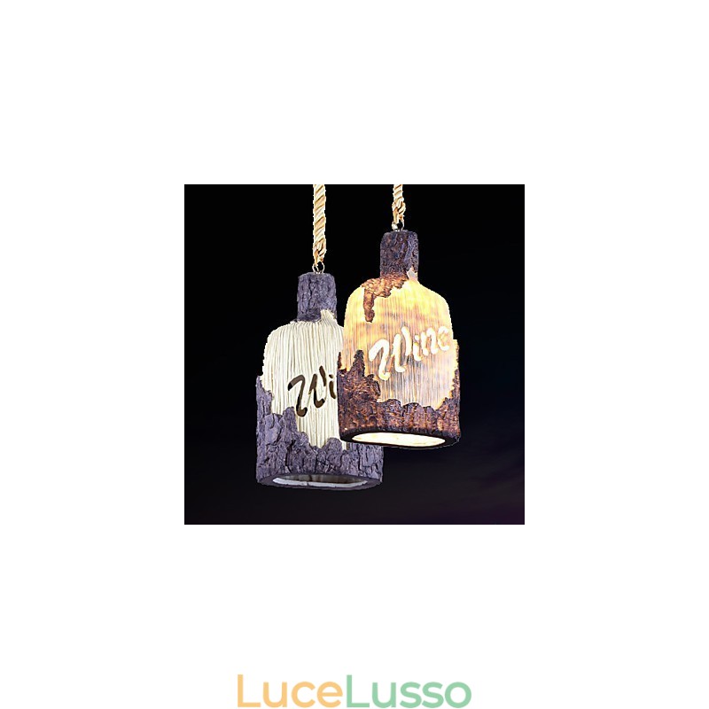 Lampadario singolo piccolo Cafe American Country Internet Cafe