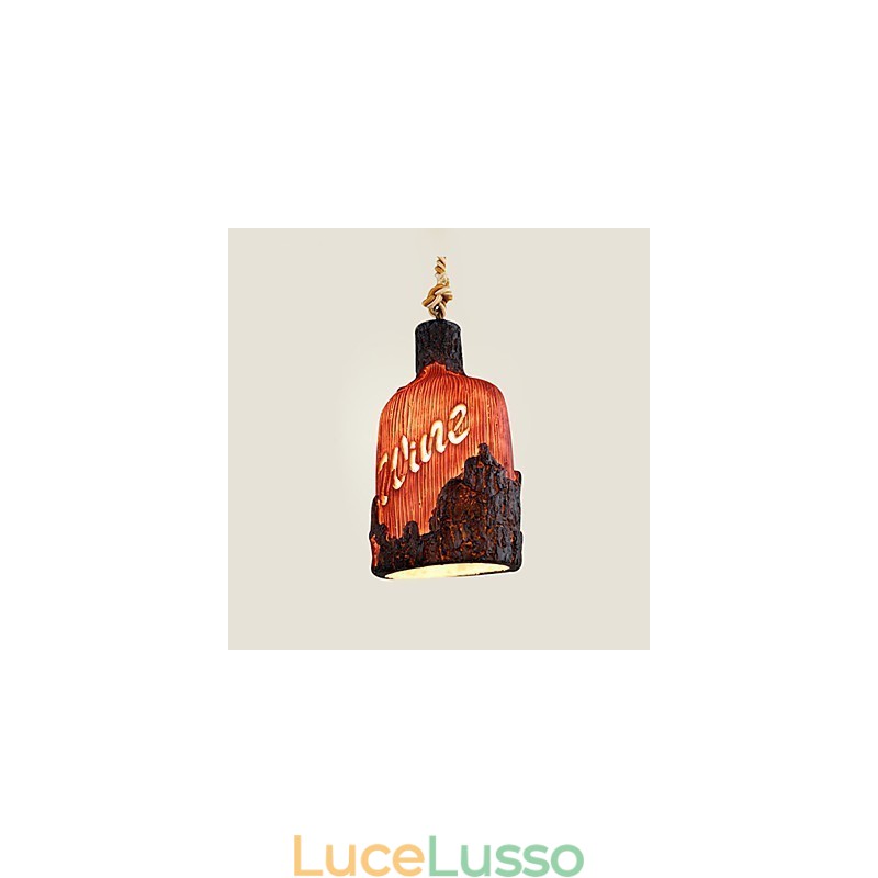 Lampadario singolo piccolo Cafe American Country Internet Cafe
