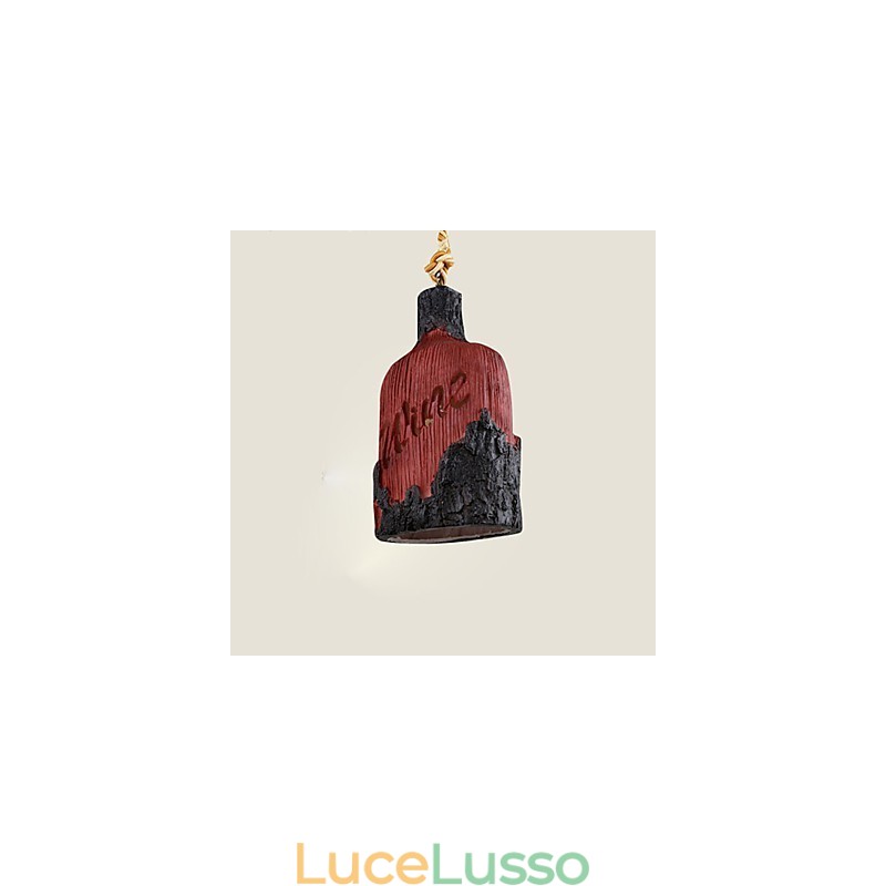 Lampadario singolo piccolo Cafe American Country Internet Cafe