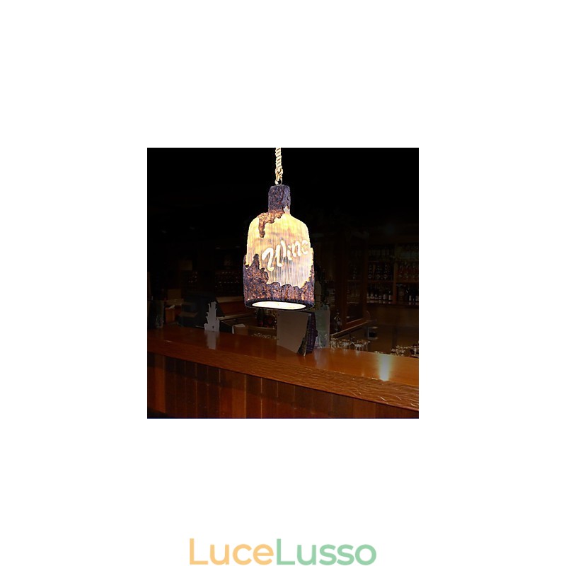 Lampadario singolo piccolo Cafe American Country Internet Cafe