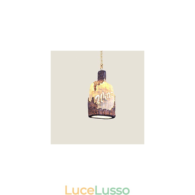 Lampadario singolo piccolo Cafe American Country Internet Cafe